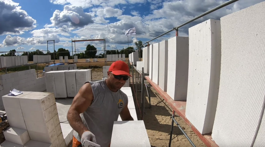 Poradnik budowy domu, odcinek 11, murowanie ścian nośnych z gazobetonu. Jak wymurować ściany? odcinek 3