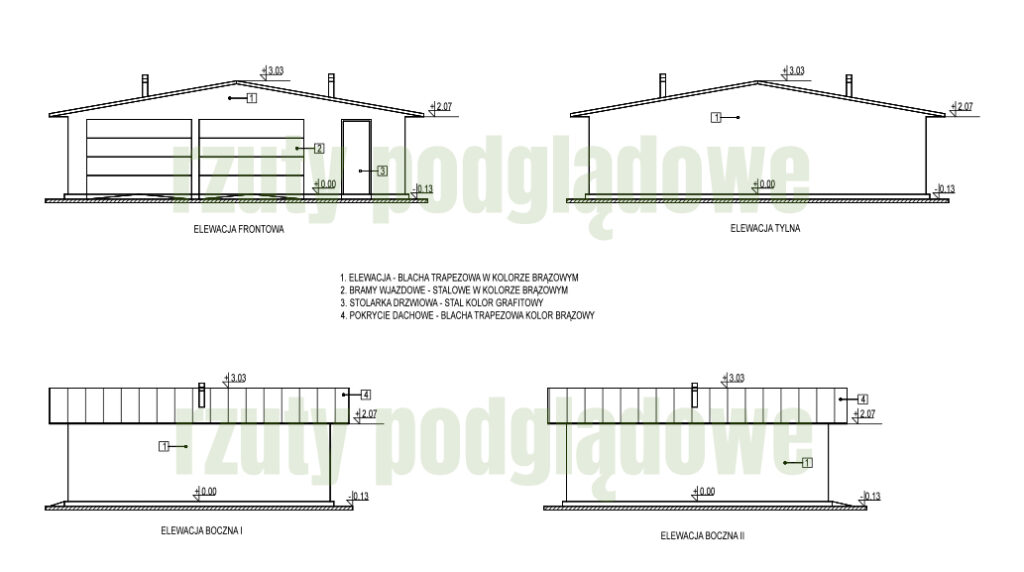 rzut garażu bez pozwolenia